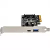 SilverStone ECU03 - USB-Adapter - PCIe 2,0 x2 Low Profile - USB-C 3,1 x 1 + USB-C x 1 (SST-ECU03)