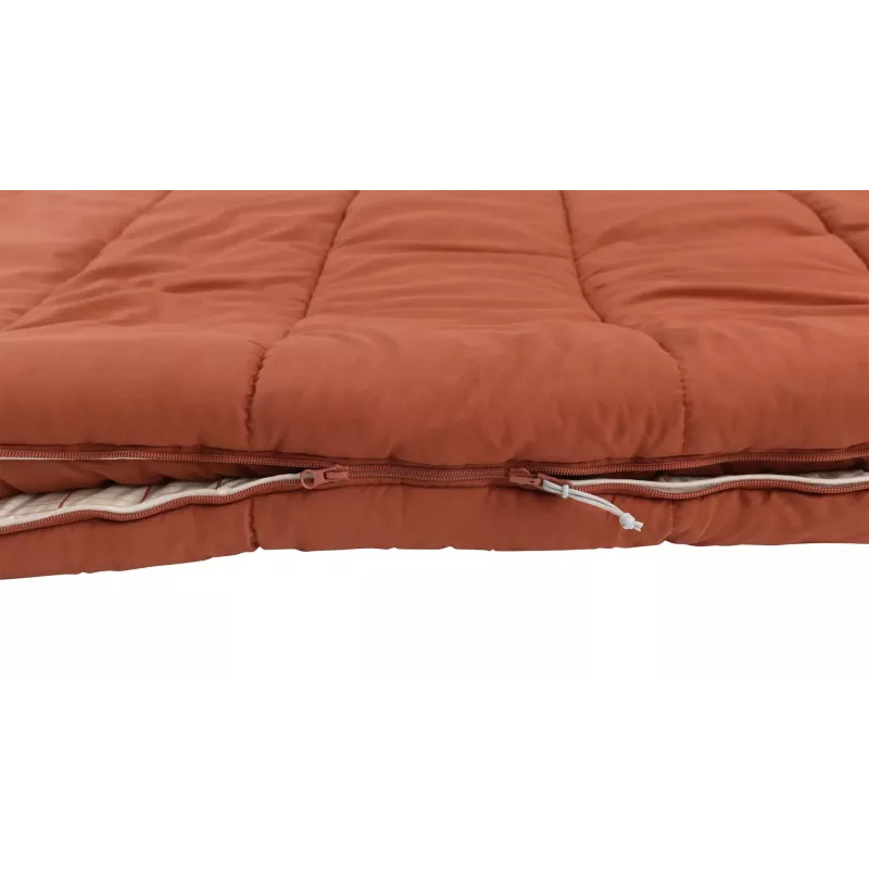Sleeping bag Outwell 230501 — adult semi-rectangular polyester, 2350×900 mm, for users up to 200 cm, red