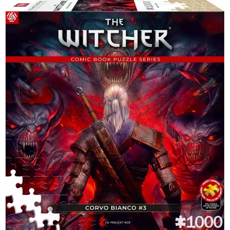 Good Loot Comic Book Puzzle: The Witcher (Wiedźmin) Corvo White, 1000 pieces