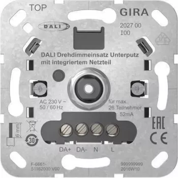 GIRA 202700 DALI Drehdimmeins.UPPower Supply Insert (202700)