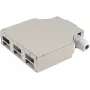 Fiber optic distribution box ShiverPeaks 07-65010 metal, 6 ports, DIN rail, grey