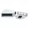 DIN rail fiber optic splice distributor DIGITUS DN-96893 — angled, 6 SC DX / LC Quad, aluminium, grey