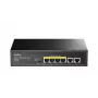 Network switch Cudy FS1006P Fast Ethernet 6-port (4 PoE, 1 PoE+) 10/100 Mbps, 1.2 Gbit/s bandwidth, metal housing, rack/wall mount
