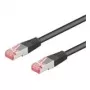 Wentronic Goobay CAT 6 Patch Cable, S/FTP (PiMF), Black, 30 m - LSZH Halogen-Free, Copper (68699)