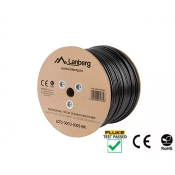 Networking cable Lanberg LCF5-30CU-0305-BK RJ45 Cat5e 305 m Black