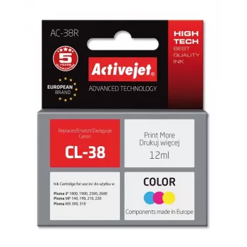 Activejet AC-38R Ink (replacement for Canon CL-38; Premium; 12 ml; color)