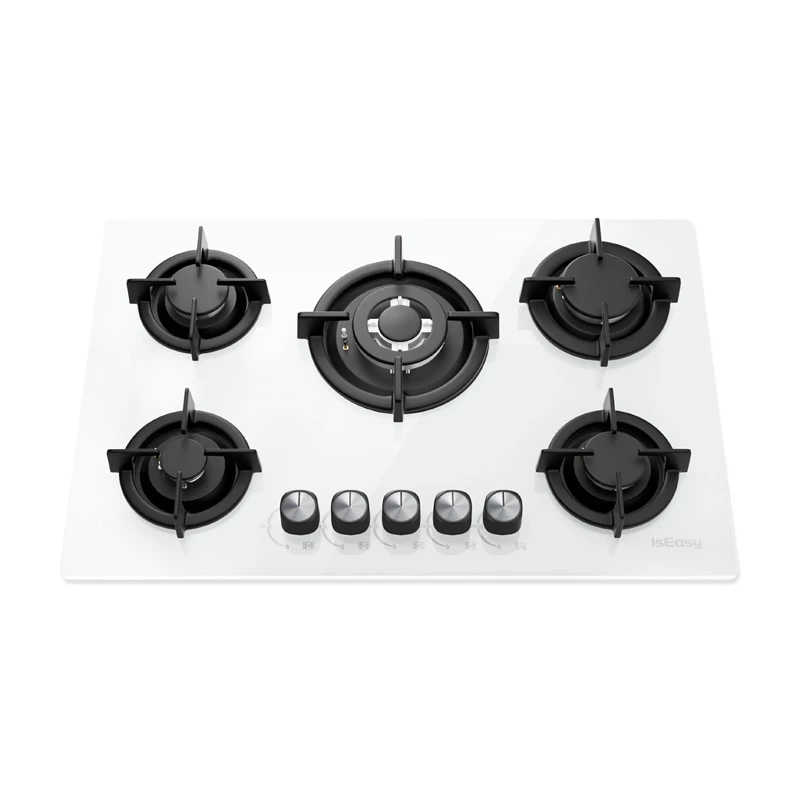 ISEASY MGBG-775 gas hob with 5 burners (white)