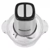 Electric food chopper HEINRICH'S HMZ 8850, 500 W, 2 L bowl, 4 blades, technopolymer, silver