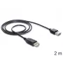 USB Cable DeLOCK EASY-USB 2.0-A 2m Black