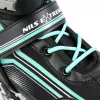 Nils Extreme NH18190 2IN1 Skates BLACK/BLUE SIZE. M (34-38)) With Interchangeable Hockey Skates