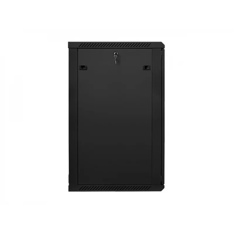 Lanberg WF01-6622-10B Wall-Mounted Rack Cabinet 19 inch 22U 600x600mm Black with Glass Door