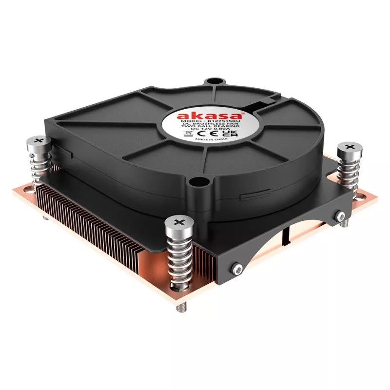 Air cooler Akasa AK-CC7401BP01 7.5 cm Black Dual ball bearing