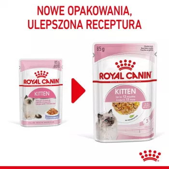 Wet kitten food Royal Canin Kitten Jelly 85 g — chicken flavour, 85 g sachet, 12 pcs