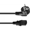 Power cable Omnitronic Kaltgeräte 3x0.75 mm², 1.5 m, black