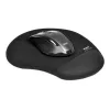 PORT CONNECT | Ergonomic Mouse Pad | 200 x 230 x 20 mm | Black
