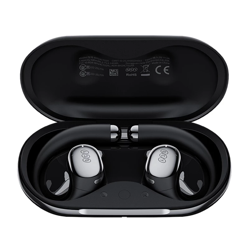 Wireless headphones QCY Crossky R70, Bluetooth 5.0, noise cancelling, model CT02 (black)