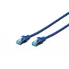 Network Cable Digitus CAT 5e SF/UTP Patch Cord RJ45 3m Blue