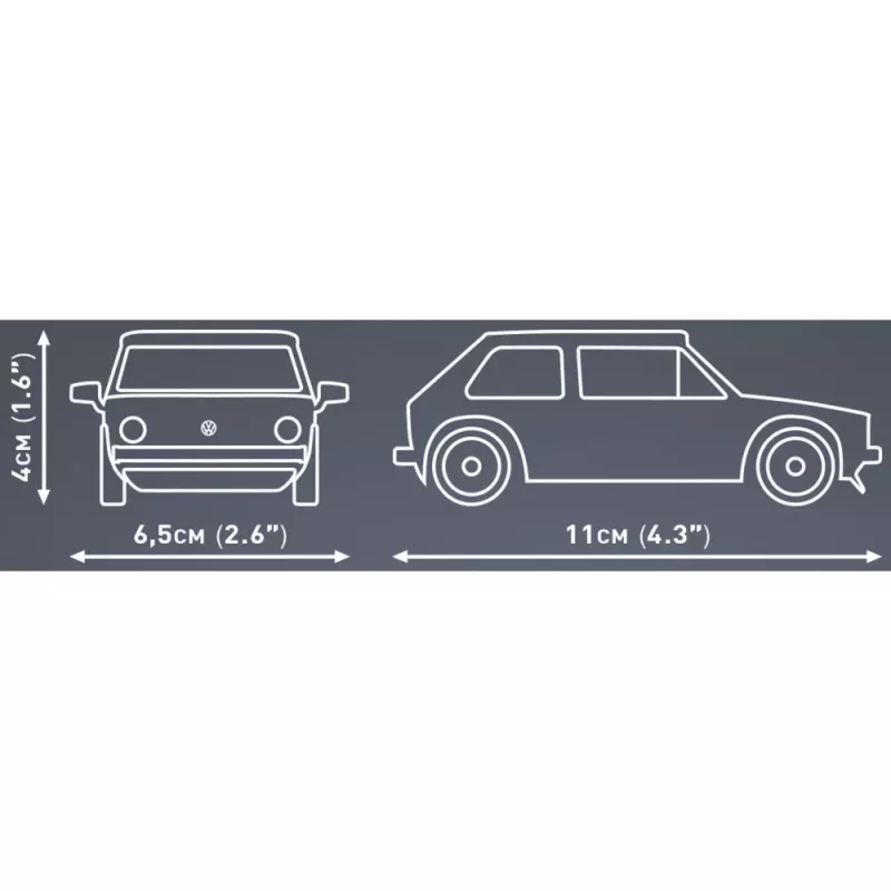 Scale model kit Cobi Volkswagen Golf 1974–1983 1:35 for building and display