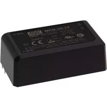 Power Adapter MEAN WELL MPM-30-24ST 30W 24V Input 80-264V