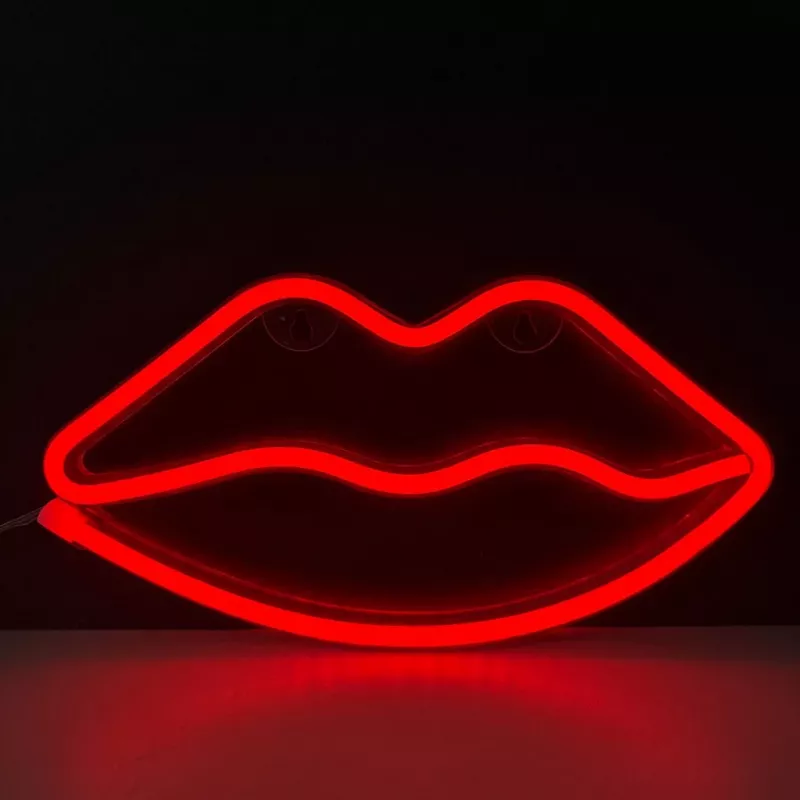 Neon lights MANTA SNL61RGB LIPS RGB color changing decorative sign, model SNL61RGB