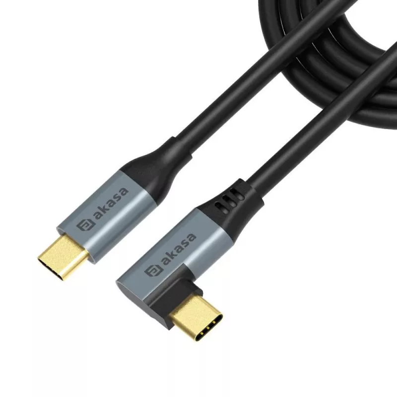 Akasa Right Angle USB type-C 100W PD Charging Cable - Cable - Digital/Data
