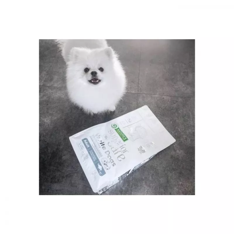 Dry dog food nature’s protection White Dogs GF White Fish Adult Small 4 kg — grain‑free, protein 24%, fat 13%