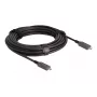 DeLOCK Active Optical USB-C Video + Data + PD Cable 10 m Black
