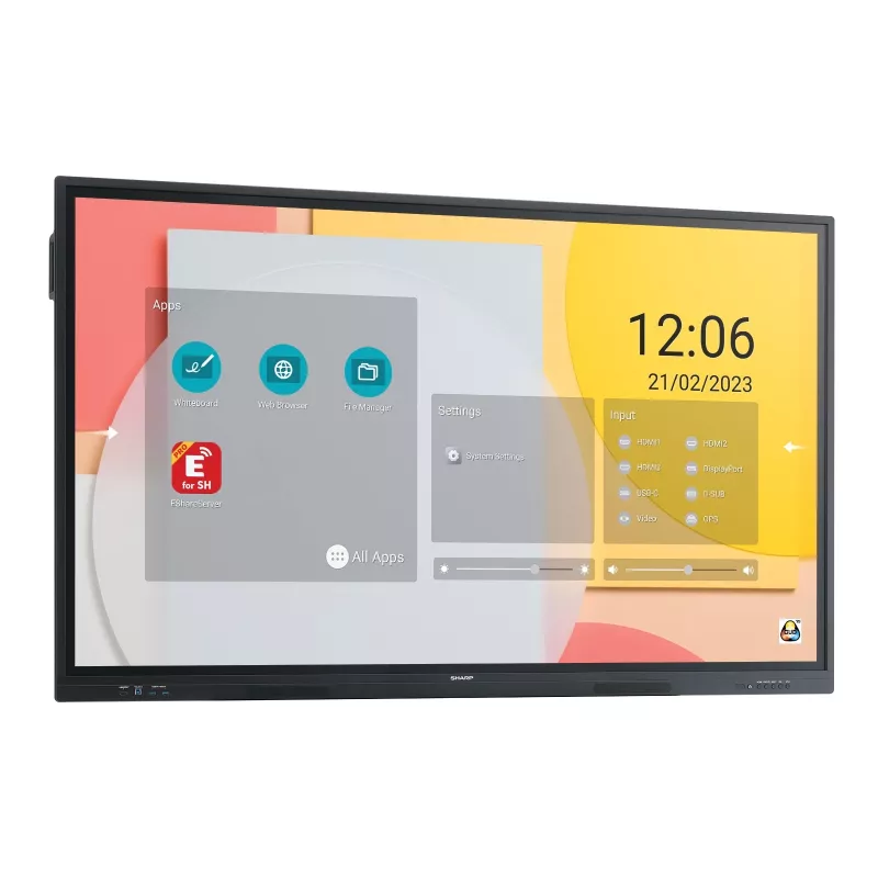 Digital signage flat panel Sharp PN-LC752 75 inch LCD 4K Ultra HD 3840 x 2160