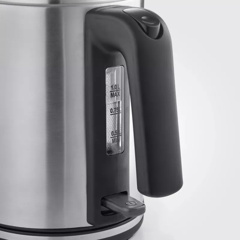 Severin WK 3489 electric kettle 1 L 2400 W Black, Silver