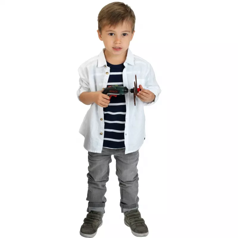 Theo Klein 8300 Bosch Ixolino Cordless Screwdriver I with Light and Sound I Interchangeable Attachments I Toy for Children Aged 3 Years and up Battery