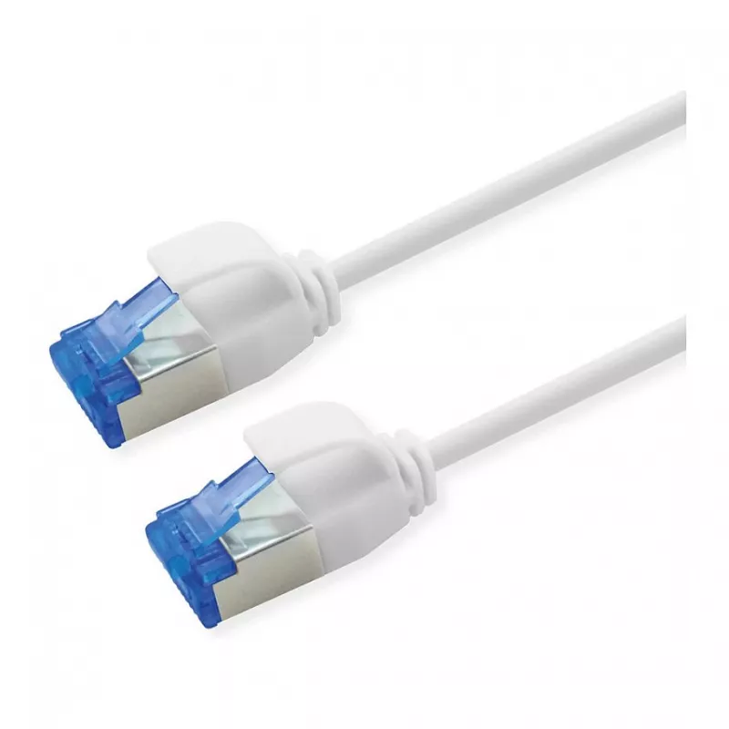 ROLINE Patch Cable Cat.6A (Class EA) S/FTP (PiMF), LSOH, PoE, wei, 1 m