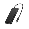 Belkin Connect, USB Type-C, HDMI, USB 2.0 Type-A, USB 3.2 Gen 1 (3.1 Gen 1) Type-C, MicroSD (TransFlash), SD, Black, Round Cable, 0,2 m