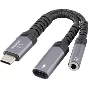 Renkforce USB-C Audio Adapter Cable[1x Plug - 1x Audio stereo jack (RF-6877608)