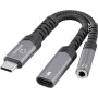 Renkforce USB-C Audio Adapter Cable[1x Plug - 1x Audio stereo jack (RF-6877608)