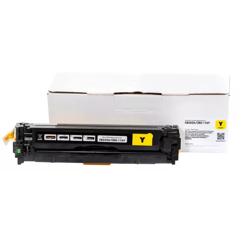 Compatible Static-Control Hewlett-Packard CB542A/CE322A/CF212A/ Canon CRG716, Yellow, 1800 p. IP Saf