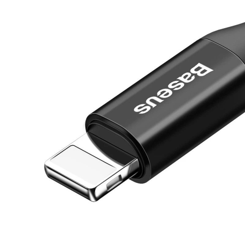 Baseus Spring-loaded cable Lightning 1m 2A (black)