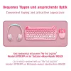XXL desk pad for mouse and keyboard, pink