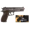 Toy dart gun Pulio Police gun metal GONHER 45/1 15545/1 — metal finish, single-shot toy firearm