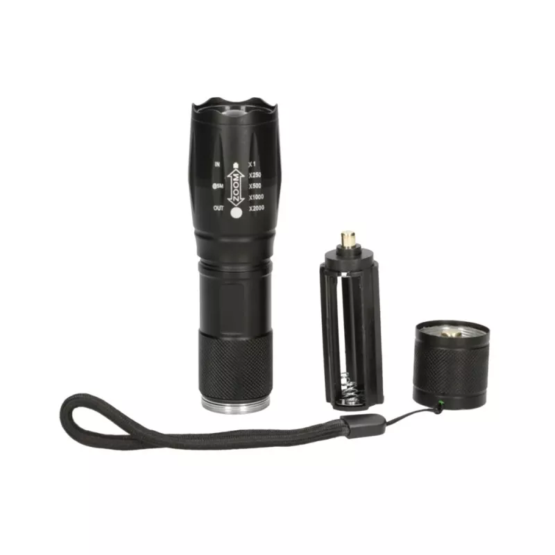 Extralink EFL-1008 Freya LED Flashlight, Battery Operated, 10W, 200lm