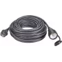 Renkforce power extension cable [ Grounded Plug-Plug - Grounded Plug Coupling] 16 A Black 20.00 m Renkforce