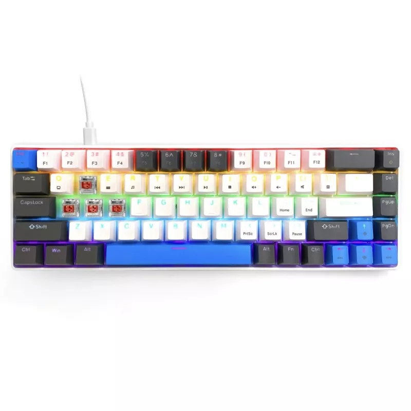Mechanical keyboard MEDIA-TECH MT1259 Red Core MX60, 60% form factor, CHERRY MX Red switches, RGB backlit, USB, high-profile keys