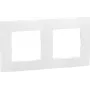 Legrand Niloe 665002 2-gang wall plate, white