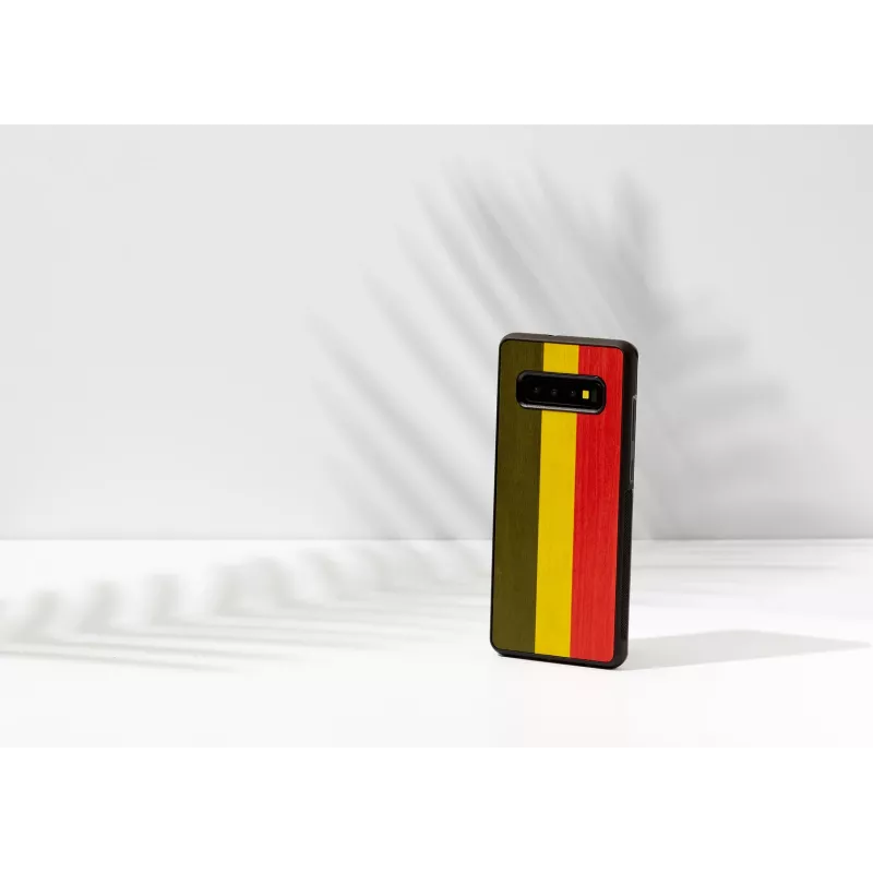 Smartphone case man and wood for Galaxy S10 Plus — reggae black protective cover