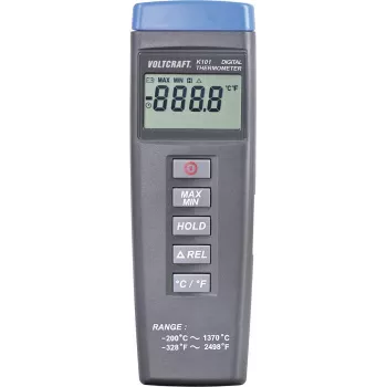 Voltcraft K101 temperature measuring instrument, Thermometer -200 - +1370 °C K-Type (307)