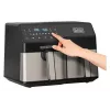 Hot air fryer Black & Decker BXAF9000E Dual Basket 9 L, 2500 W, 80–200 °C, 2 baskets, 8 programs