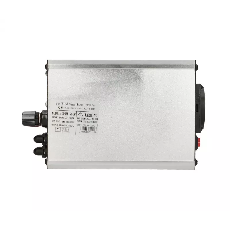 Car voltage converter Extralink OPIM-500W 12V, 500W modified sine, aluminium housing, active cooling