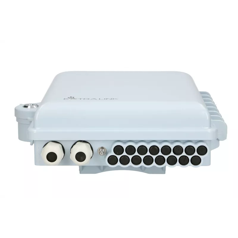 Fiber optic terminal box Extralink Emma 16 core white