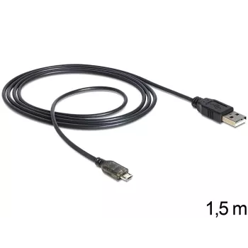 USB Cable DeLOCK USB 2.0-A - USB micro-B 1.5m