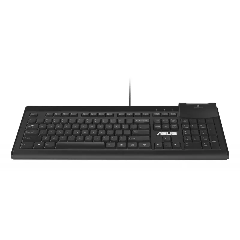 Wired Full-size Keyboard ASUS KU100 Black, Estonian layout, USB Type-A, 2 m cable