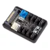 Fan controller Aqua-Computer 53283 — 4-pin connector, rated current 4.5 A, 57×39×16 mm